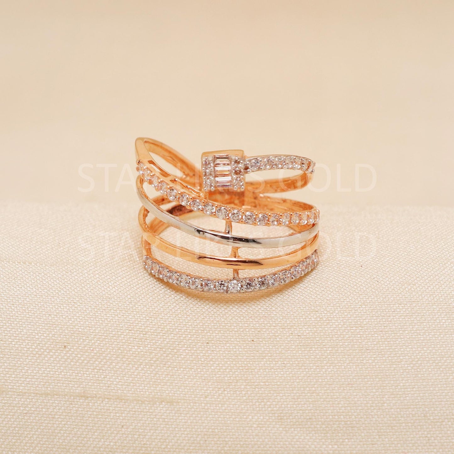 Handcrafted 18k Pure Gold handmade Rings - Artisan Jewelry, 22k Jewelry, Designer Gold Ring, Hallmarked, PR1936