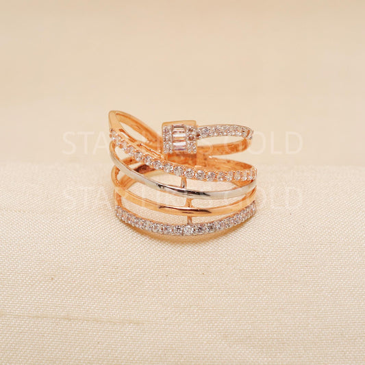 Handcrafted 18k Pure Gold handmade Rings - Artisan Jewelry, 22k Jewelry, Designer Gold Ring, Hallmarked, PR1936