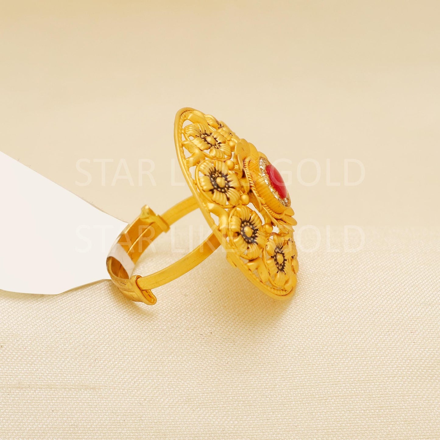 Handcrafted 22k Pure Gold handmade Rings - Artisan Jewelry, 22k Jewelry, Designer Gold Ring, Hallmarked, PR1938