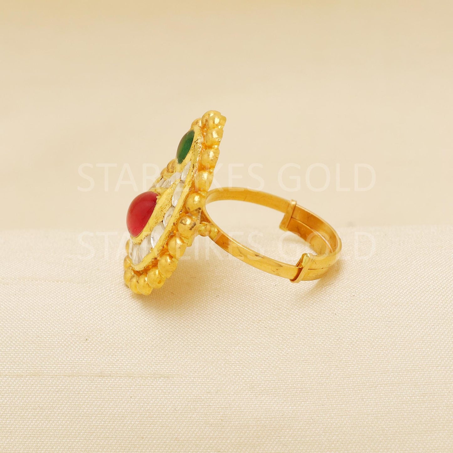 Handcrafted 22k Pure Gold handmade Rings - Artisan Jewelry, 22k Jewelry, Designer Gold Ring, Hallmarked, PR1940