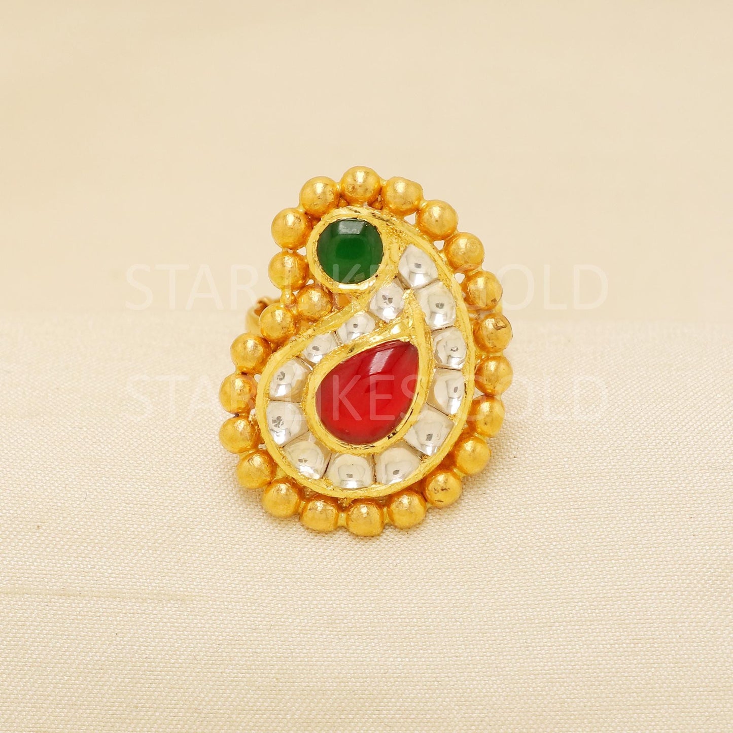 Handcrafted 22k Pure Gold handmade Rings - Artisan Jewelry, 22k Jewelry, Designer Gold Ring, Hallmarked, PR1940