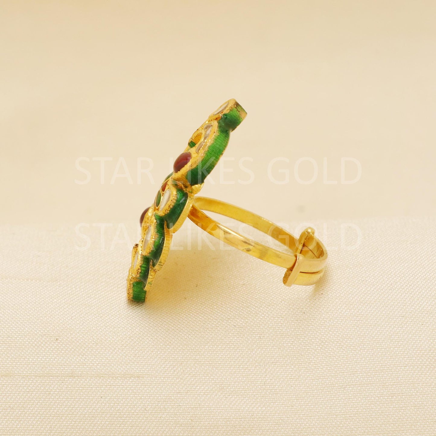 Handcrafted 22k Pure Gold handmade Rings - Artisan Jewelry, 22k Jewelry, Designer Gold Ring, Hallmarked, PR1943