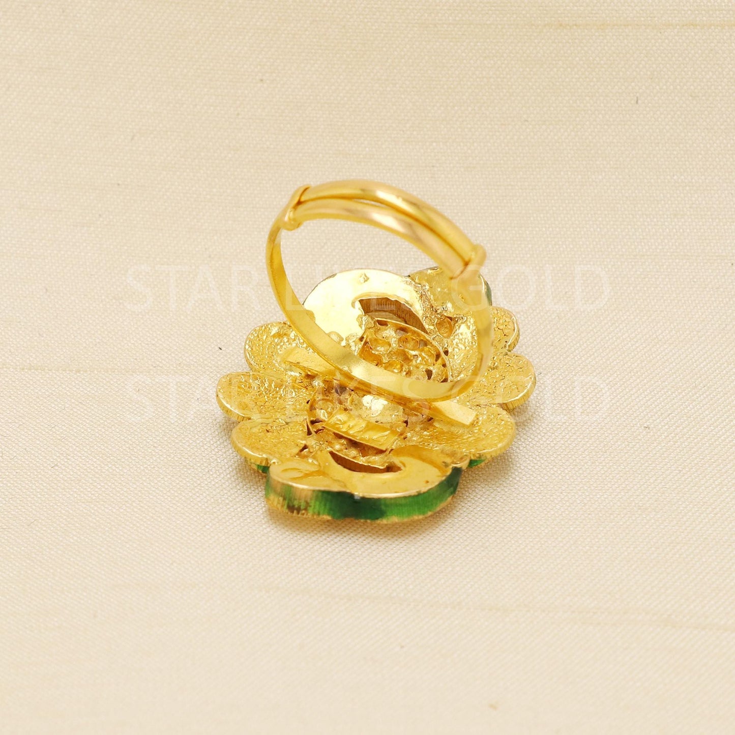 Handcrafted 22k Pure Gold handmade Rings - Artisan Jewelry, 22k Jewelry, Designer Gold Ring, Hallmarked, PR1943