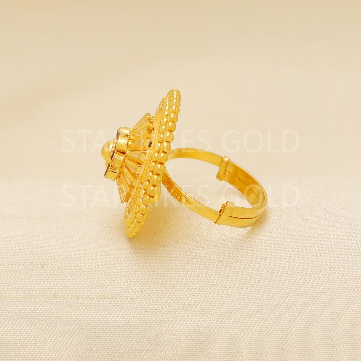 Handcrafted 22k Pure Gold handmade Rings - Artisan Jewelry, 22k Jewelry, Designer Gold Ring, Hallmarked, PR1946