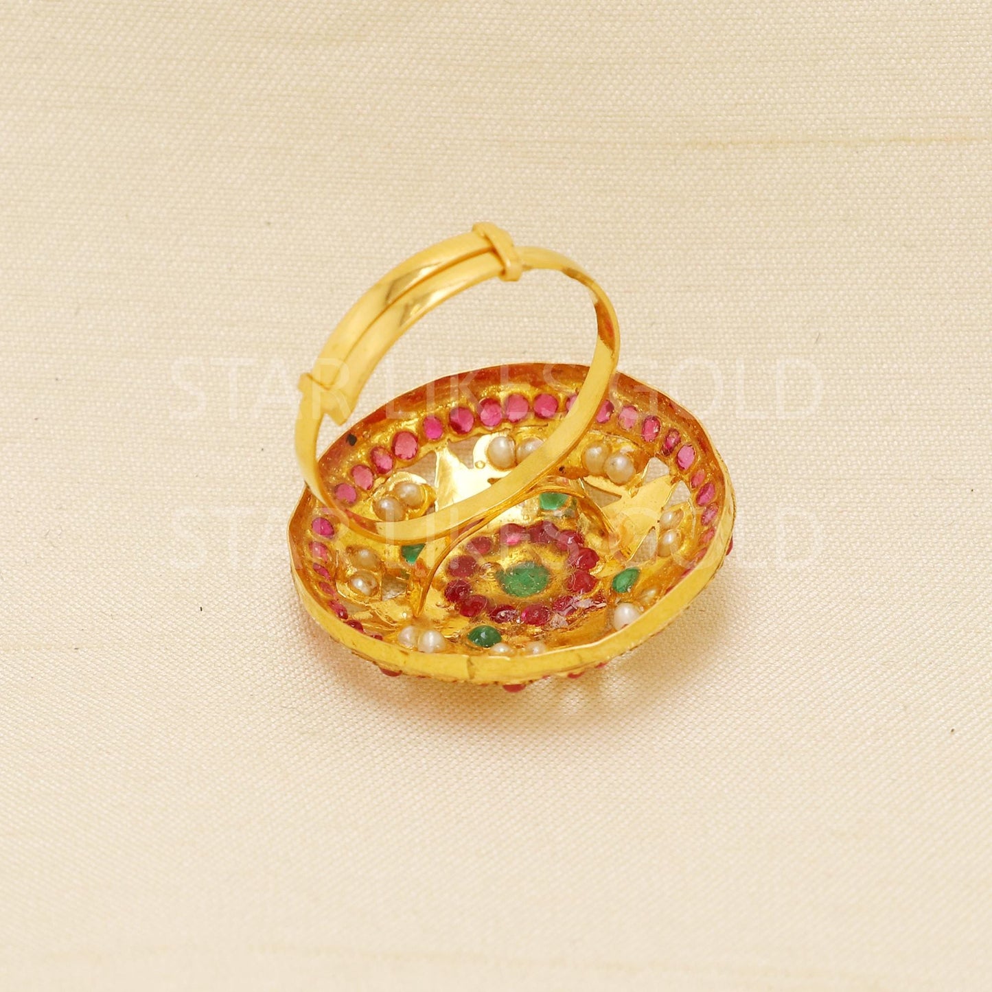 Handcrafted 22k Pure Gold handmade Rings - Artisan Jewelry, 22k Jewelry, Designer Gold Ring, Hallmarked, PR1955