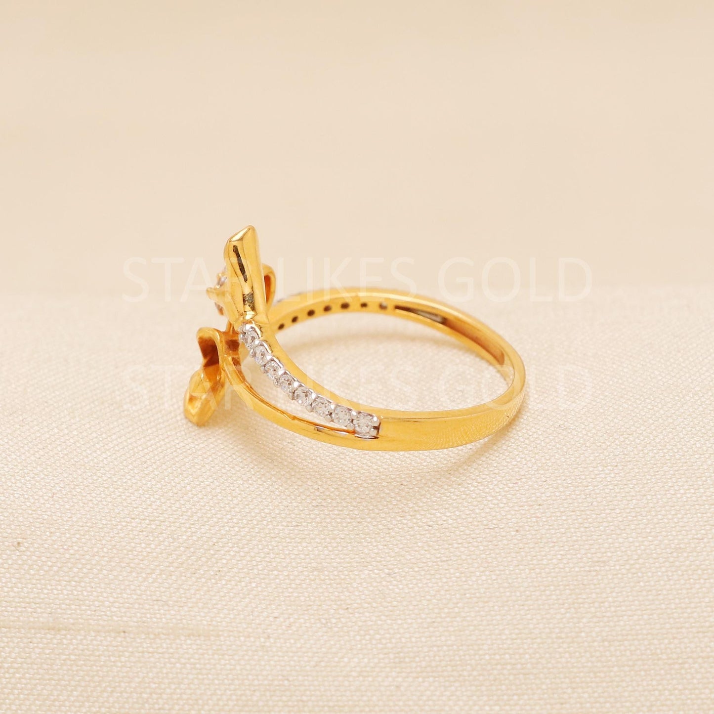 Handcrafted 22k Pure Gold handmade Rings - Artisan Jewelry, 22k Jewelry, Designer Gold Ring, Hallmarked, PR1964