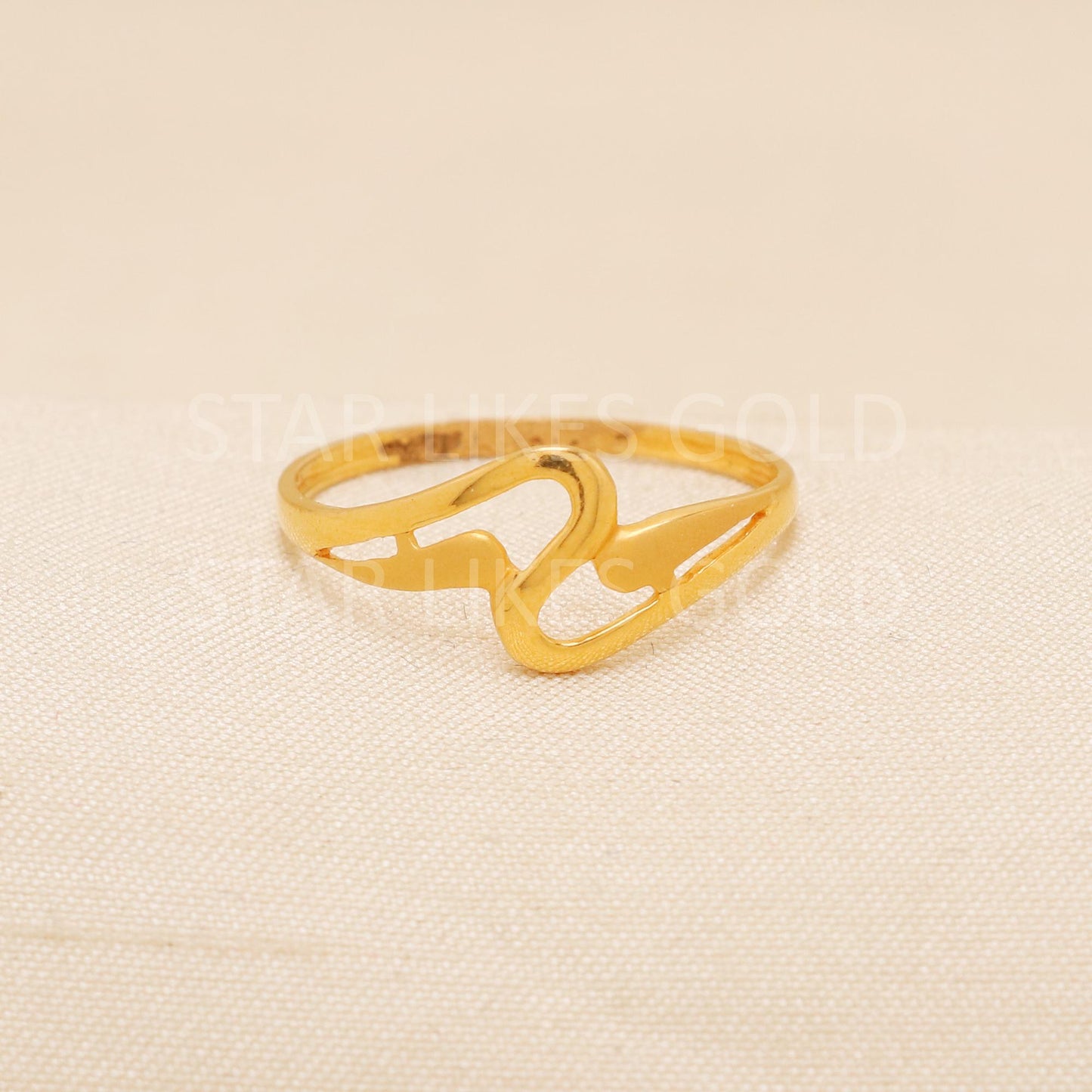 Handcrafted 22k Pure Gold handmade Rings - Artisan Jewelry, 22k Jewelry, Designer Gold Ring, Hallmarked, PR1965