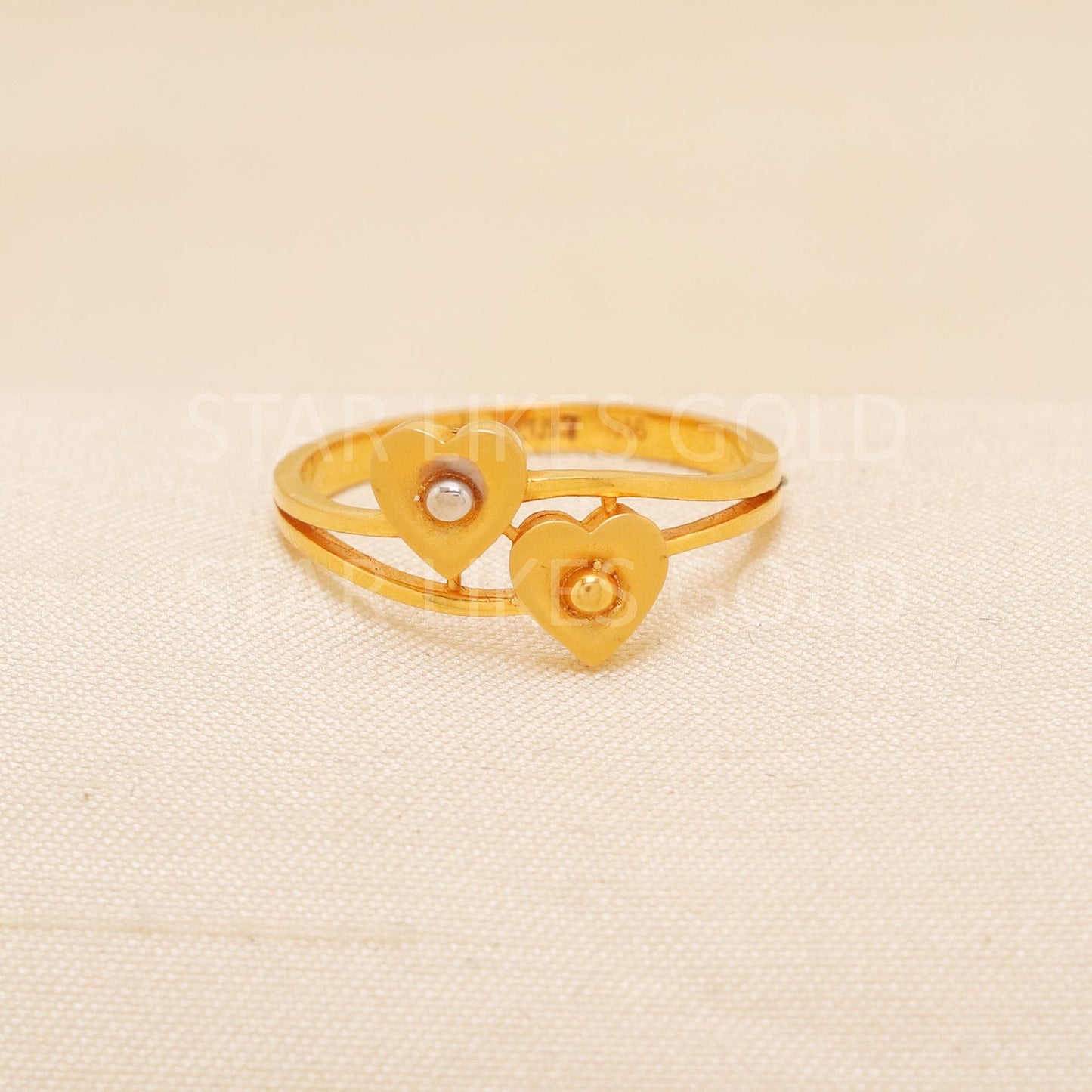 Handcrafted 22k Pure Gold handmade Rings - Artisan Jewelry, 22k Jewelry, Designer Gold Ring, Hallmarked, PR2175