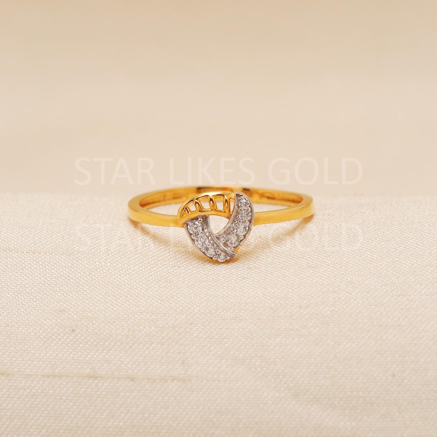 Handcrafted 22k Pure Gold handmade Rings - Artisan Jewelry, 22k Jewelry, Designer Gold Ring, Hallmarked, PR1969