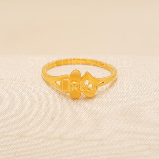 Handcrafted 22k Pure Gold handmade Rings - Artisan Jewelry, 22k Jewelry, Designer Gold Ring, Hallmarked, PR1970