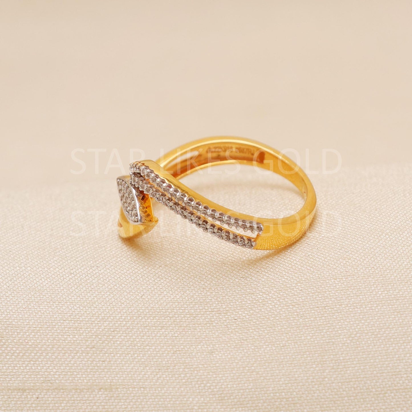 Handcrafted 22k Pure Gold handmade Rings - Artisan Jewelry, 22k Jewelry, Designer Gold Ring, Hallmarked, PR1972