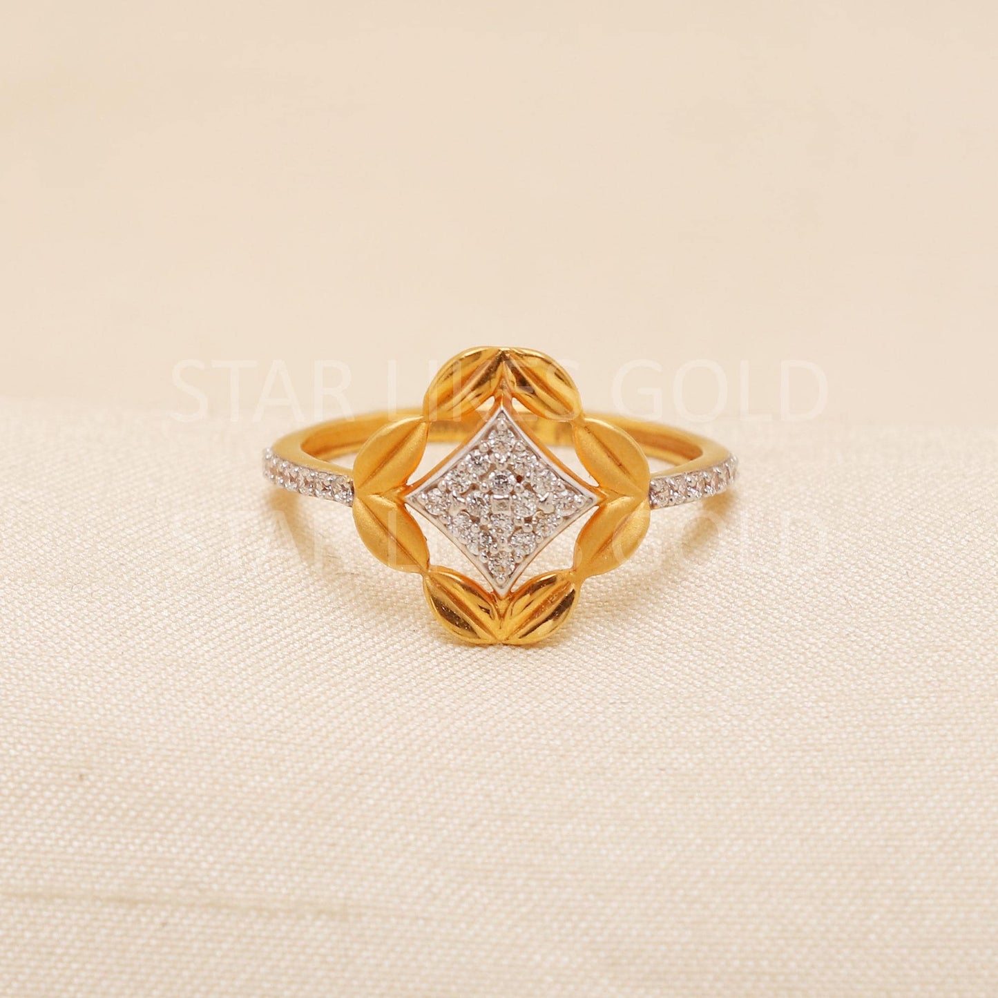 Handcrafted 22k Pure Gold handmade Rings - Artisan Jewelry, 22k Jewelry, Designer Gold Ring, Hallmarked, PR2173