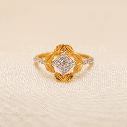 Handcrafted 22k Pure Gold handmade Rings - Artisan Jewelry, 22k Jewelry, Designer Gold Ring, Hallmarked, PR2173