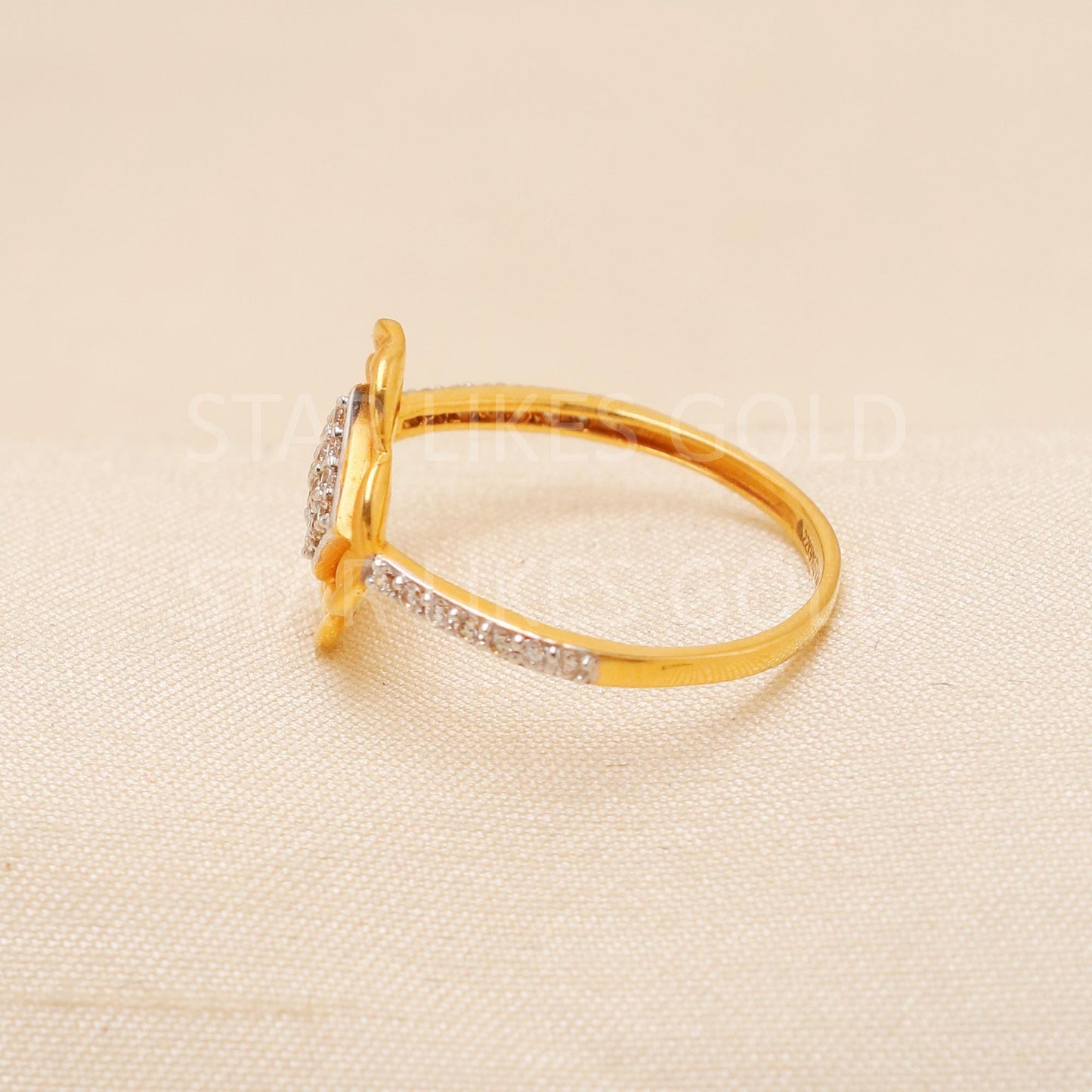 Handcrafted 22k Pure Gold handmade Rings - Artisan Jewelry, 22k Jewelry, Designer Gold Ring, Hallmarked, PR2173