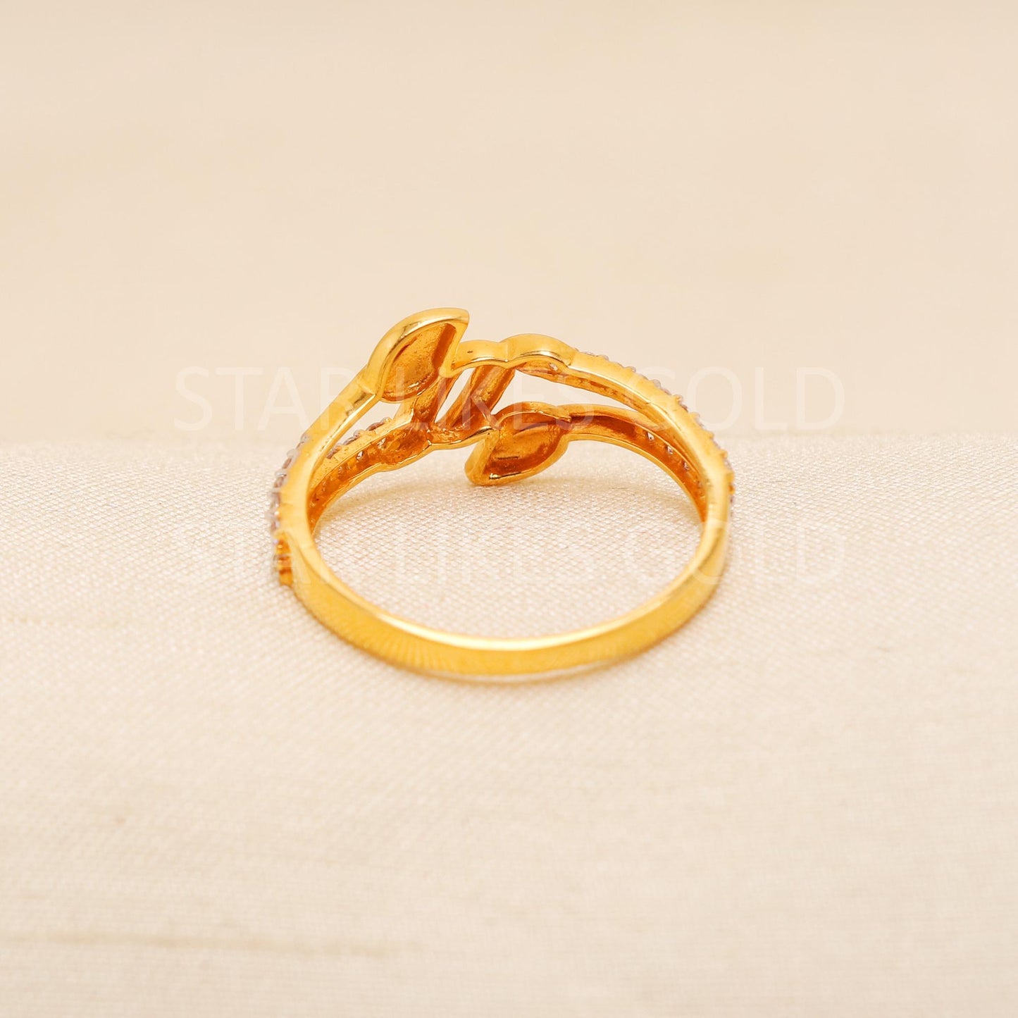 Handcrafted 22k Pure Gold handmade Rings - Artisan Jewelry, 22k Jewelry, Designer Gold Ring, Hallmarked, PR1977
