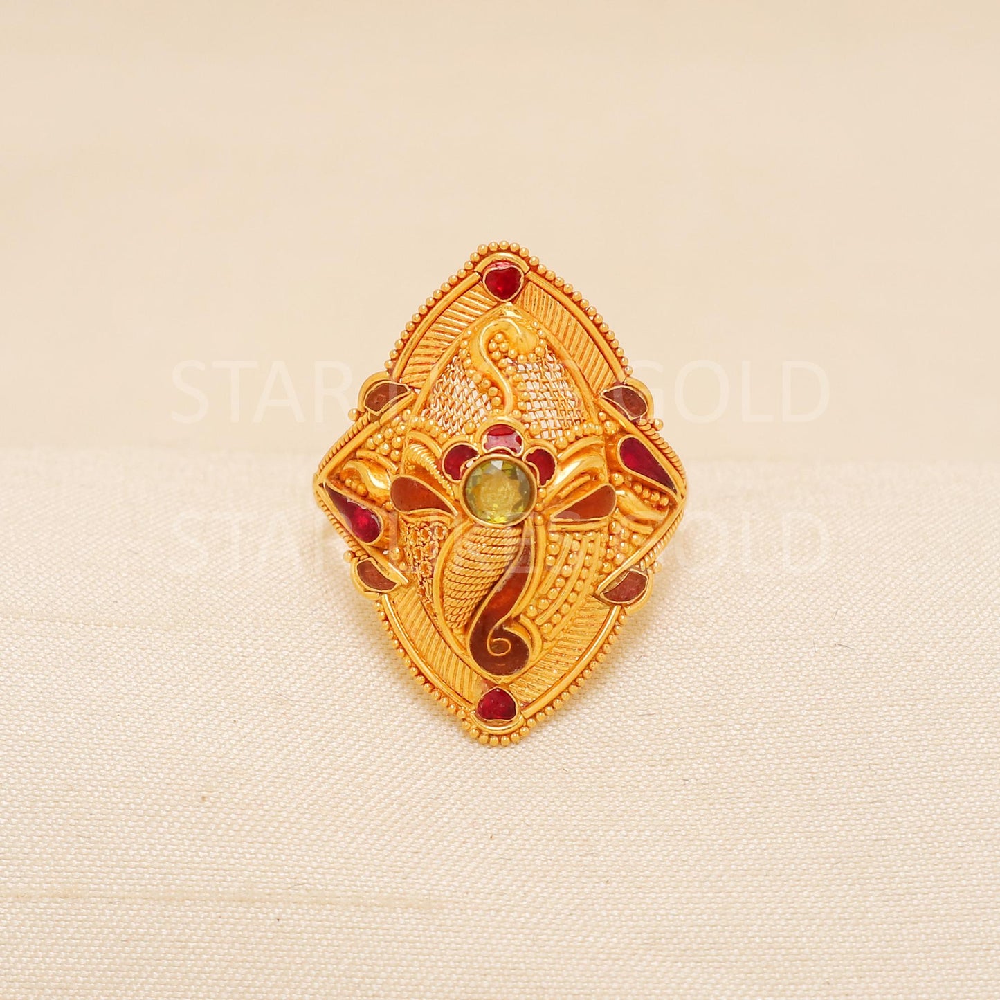 Handcrafted 22k Pure Gold handmade Rings - Artisan Jewelry, 22k Jewelry, Designer Gold Ring, Hallmarked, PR1979