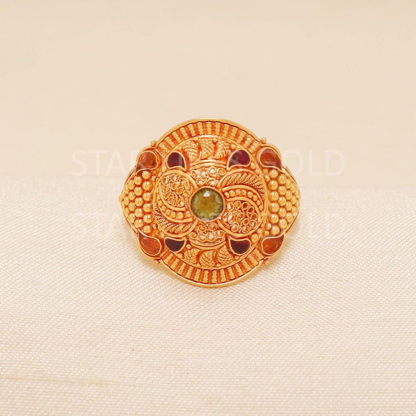 Handcrafted 22k Pure Gold handmade Rings - Artisan Jewelry, 22k Jewelry, Designer Gold Ring, Hallmarked, PR1980