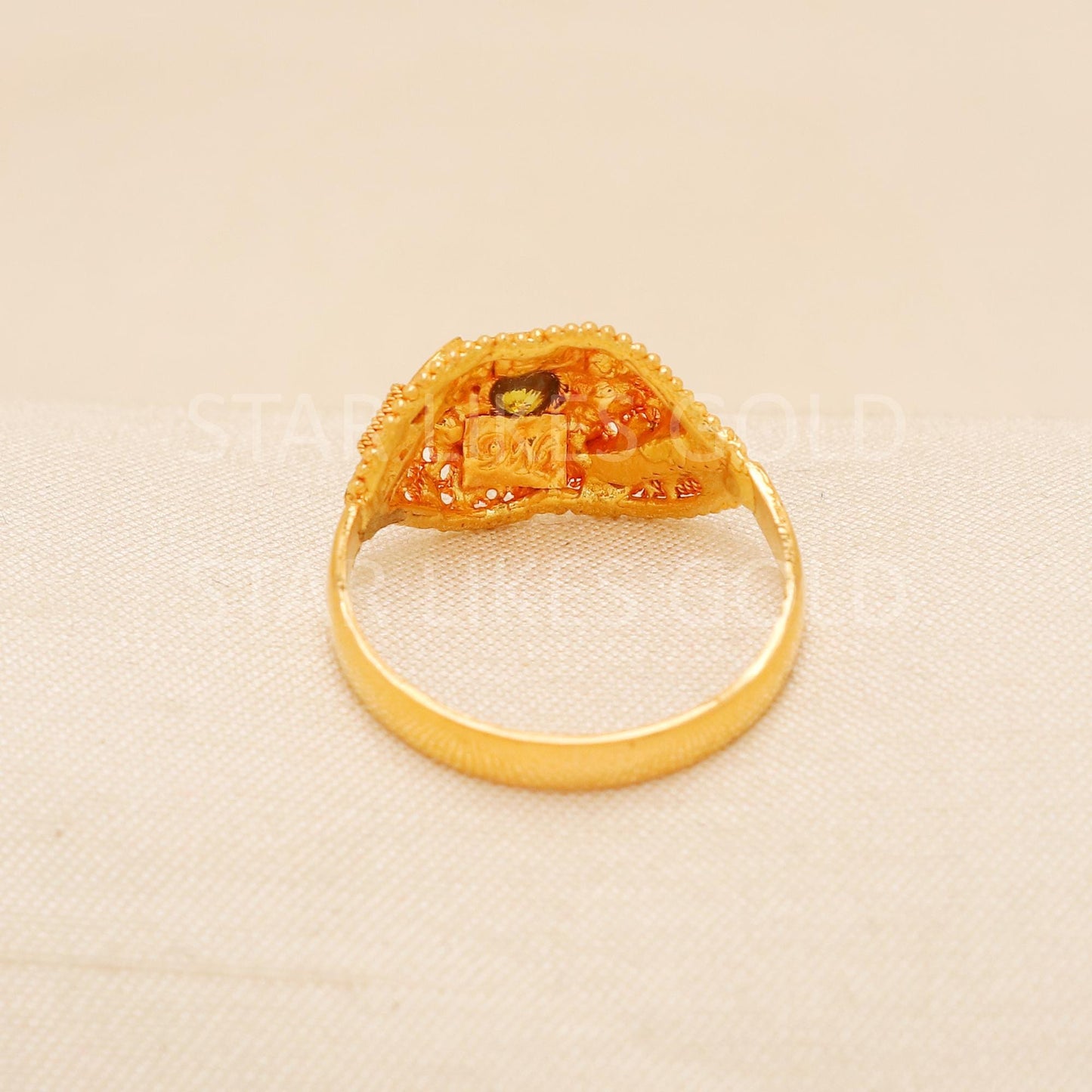 Handcrafted 22k Pure Gold handmade Rings - Artisan Jewelry, 22k Jewelry, Designer Gold Ring, Hallmarked, PR1987
