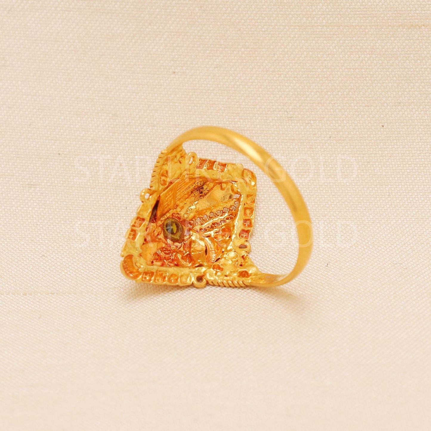 Handcrafted 22k Pure Gold handmade Rings - Artisan Jewelry, 22k Jewelry, Designer Gold Ring, Hallmarked, PR1988