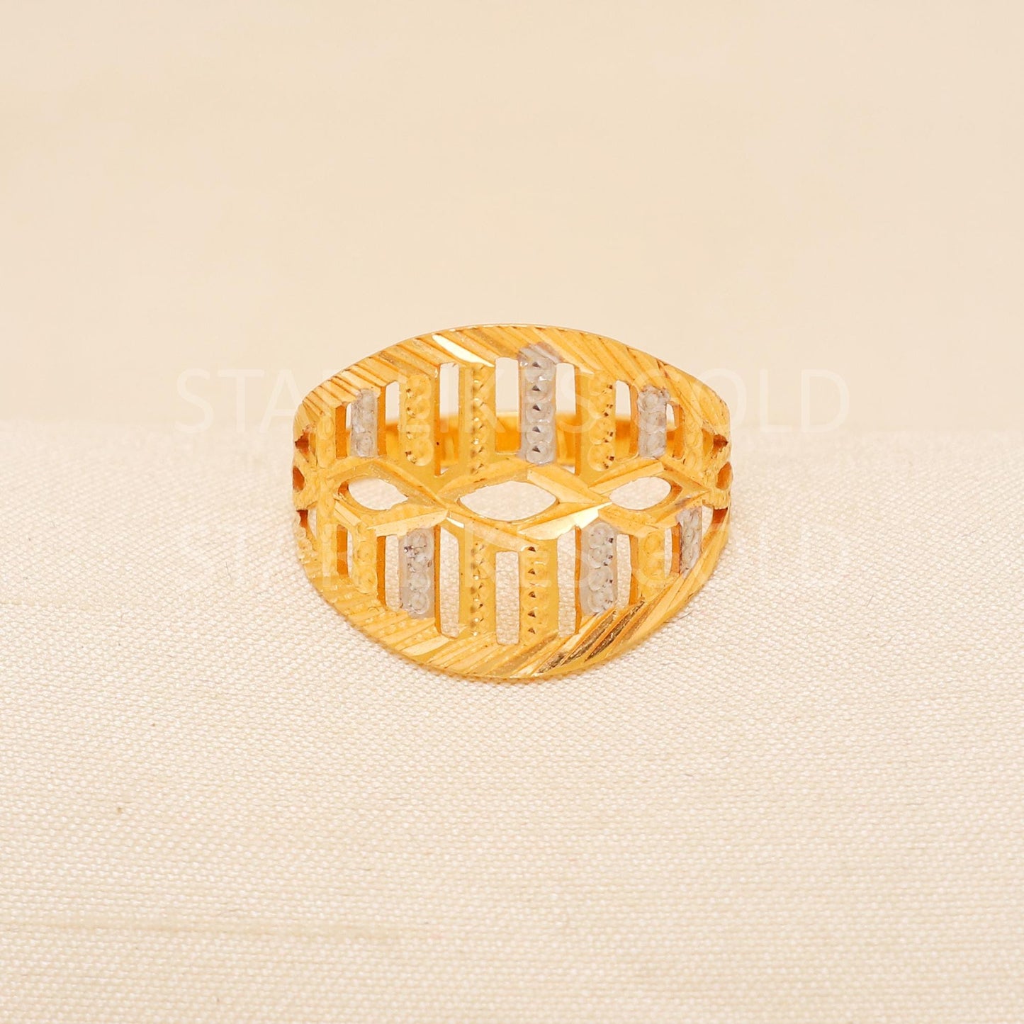 Handcrafted 22k Pure Gold handmade Rings - Artisan Jewelry, 22k Jewelry, Designer Gold Ring, Hallmarked, PR1991