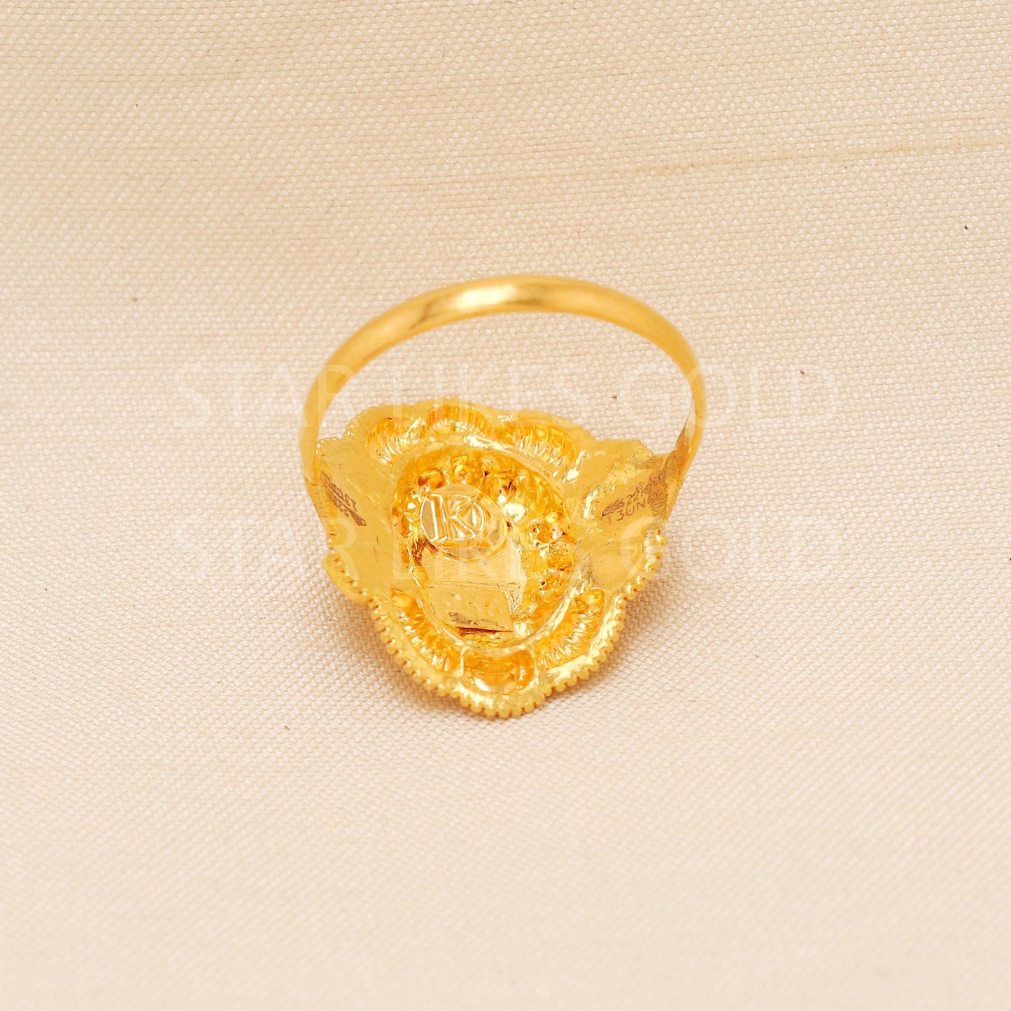 Handcrafted 22k Pure Gold handmade Rings - Artisan Jewelry, 22k Jewelry, Designer Gold Ring, Hallmarked, PR1995