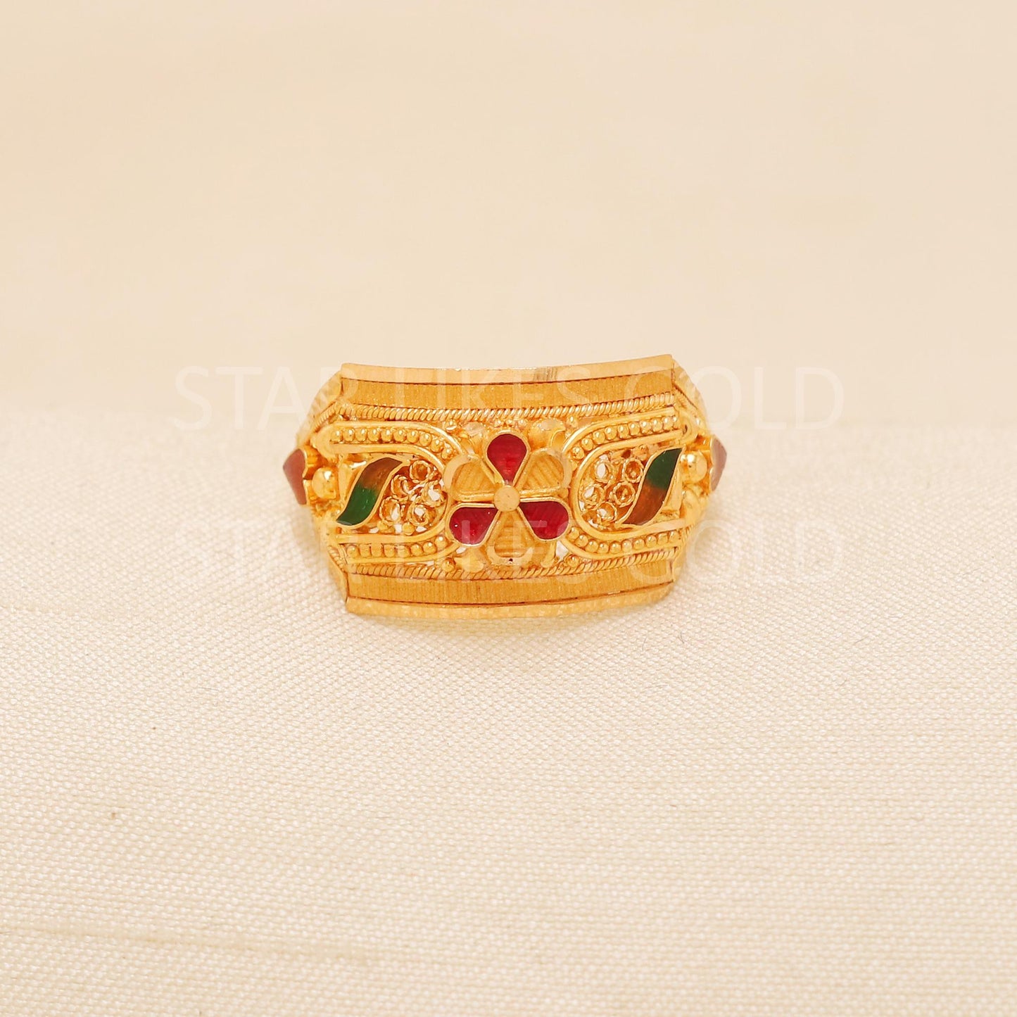 Handcrafted 22k Pure Gold handmade Rings - Artisan Jewelry, 22k Jewelry, Designer Gold Ring, Hallmarked, PR1998