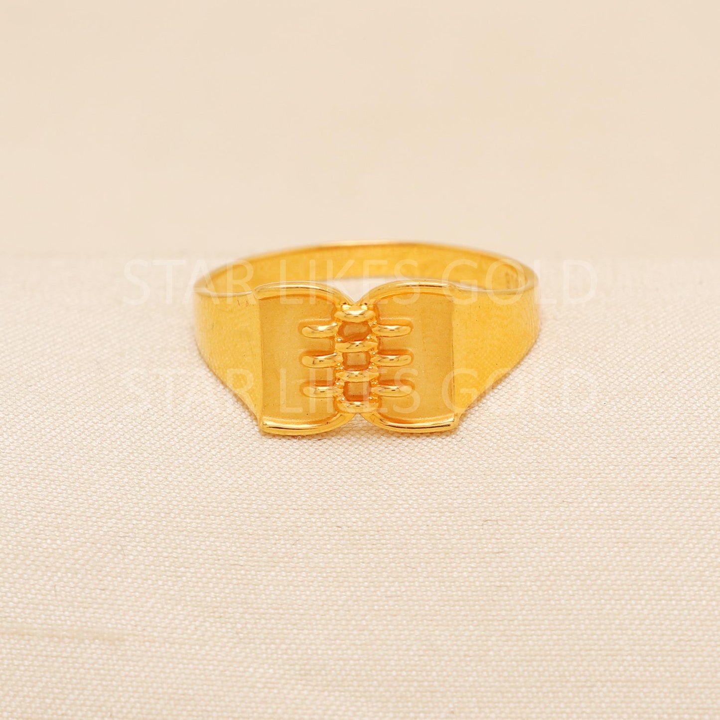 Handcrafted 22k Pure Gold handmade Rings - Artisan Jewelry, 22k Jewelry, Designer Gold Ring, Hallmarked, PR2000