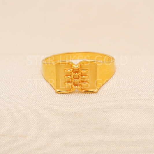 Handcrafted 22k Pure Gold handmade Rings - Artisan Jewelry, 22k Jewelry, Designer Gold Ring, Hallmarked, PR2000