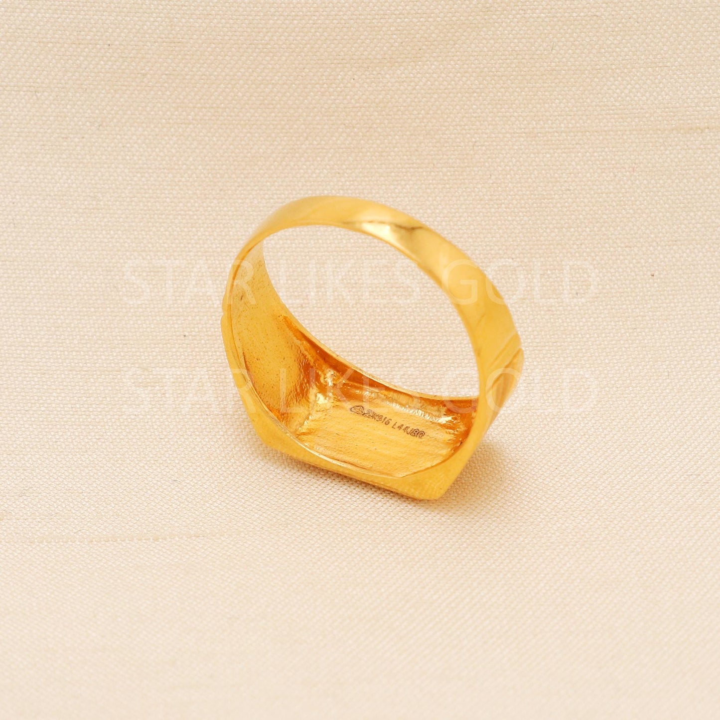 Handcrafted 22k Pure Gold handmade Rings - Artisan Jewelry, 22k Jewelry, Designer Gold Ring, Hallmarked, PR2003