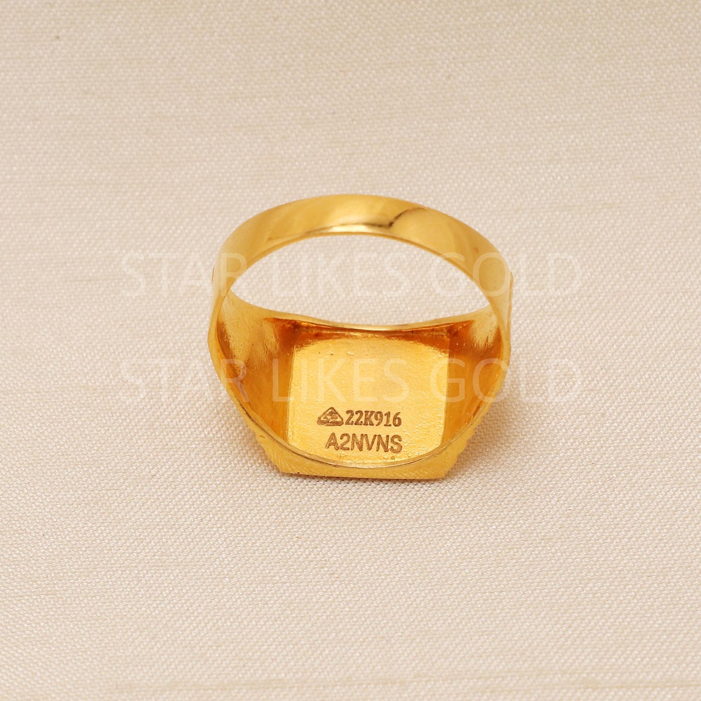 Handcrafted 22k Pure Gold handmade Rings - Artisan Jewelry, 22k Jewelry, Designer Gold Ring, Hallmarked, PR2012