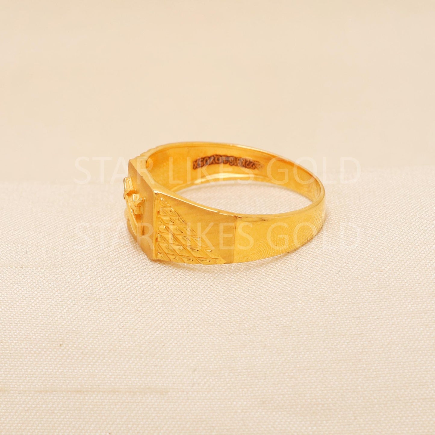 Handcrafted 22k Pure Gold handmade Rings - Artisan Jewelry, 22k Jewelry, Designer Gold Ring, Hallmarked, PR2013