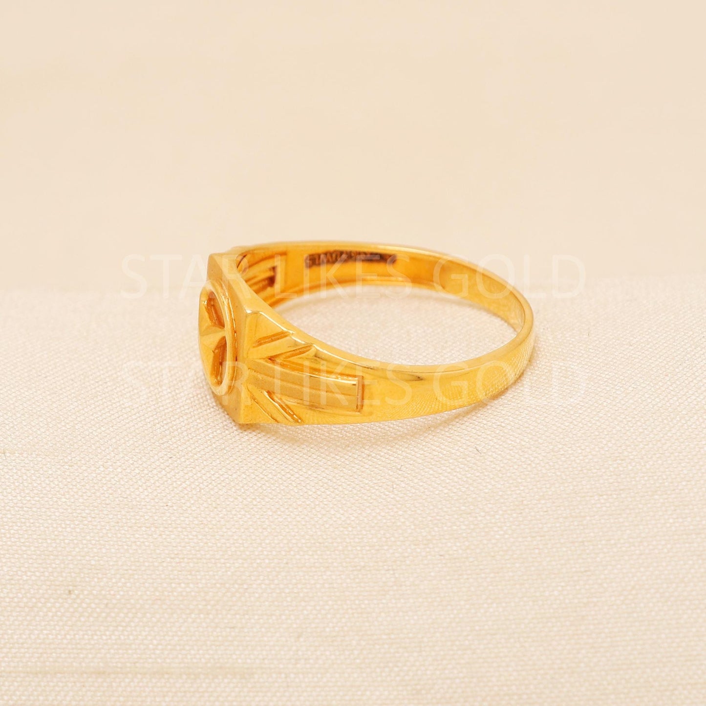 Handcrafted 22k Pure Gold handmade Rings - Artisan Jewelry, 22k Jewelry, Designer Gold Ring, Hallmarked, PR2014