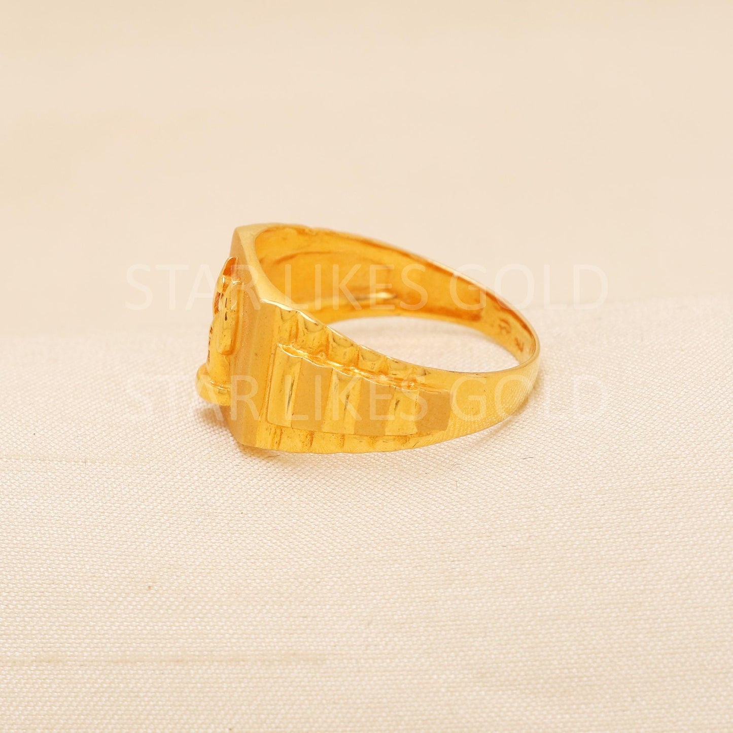 Handcrafted 22k Pure Gold handmade Rings - Artisan Jewelry, 22k Jewelry, Designer Gold Ring, Hallmarked, PR2015