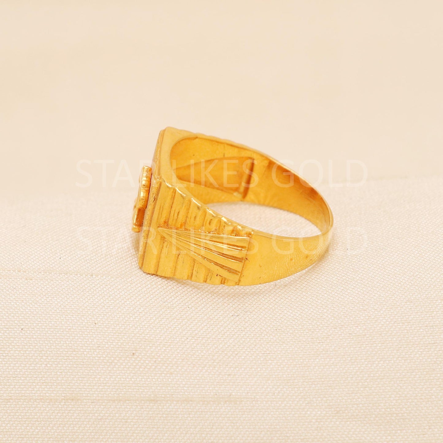 Handcrafted 22k Pure Gold handmade Rings - Artisan Jewelry, 22k Jewelry, Designer Gold Ring, Hallmarked, PR2017