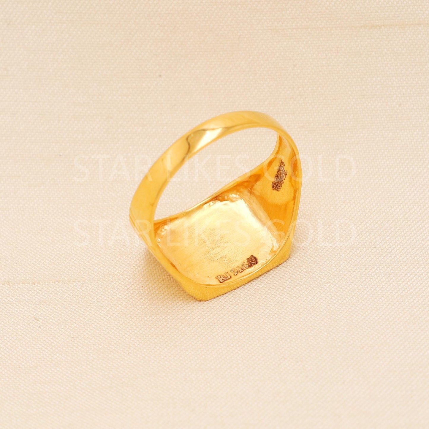 Handcrafted 22k Pure Gold handmade Rings - Artisan Jewelry, 22k Jewelry, Designer Gold Ring, Hallmarked, PR2018