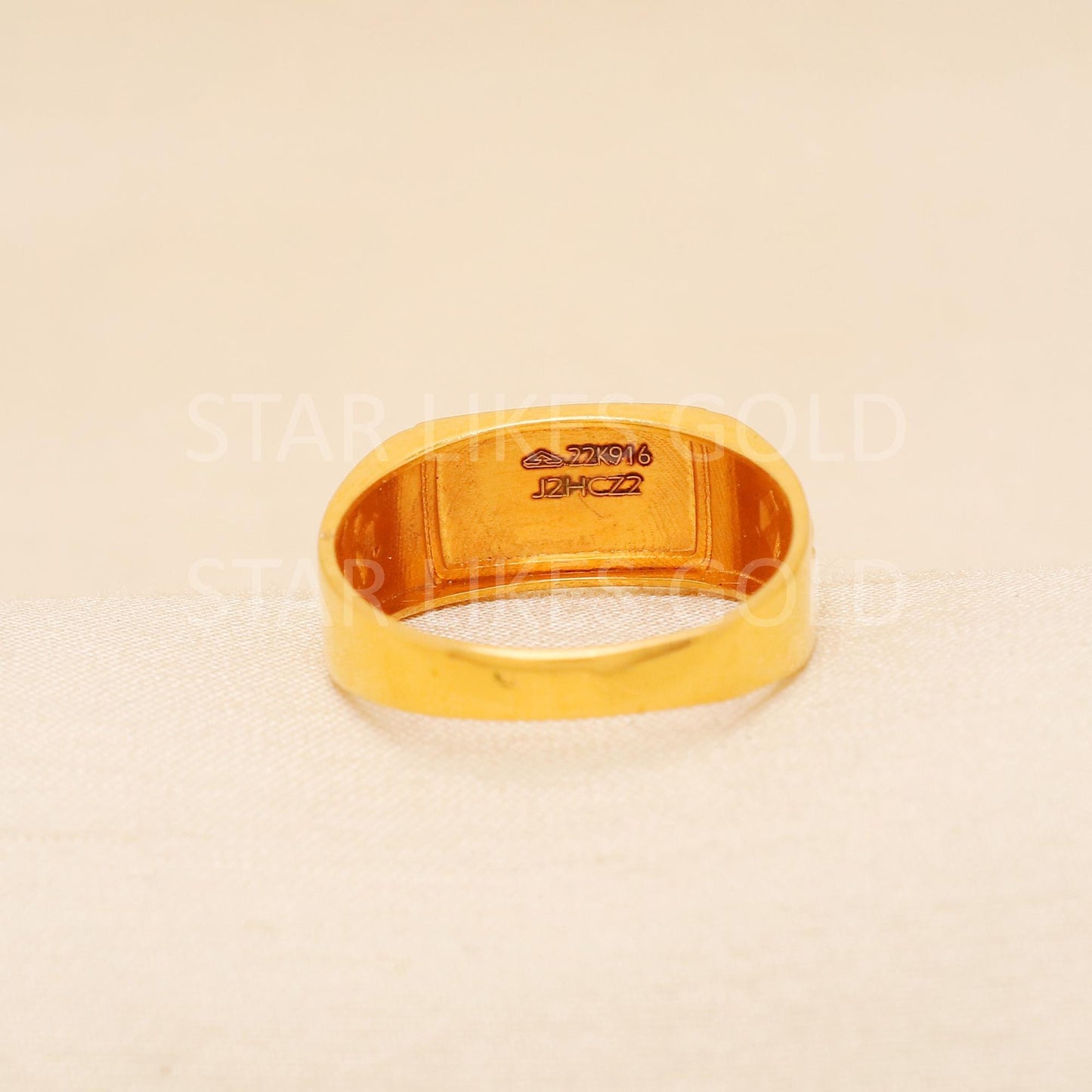 Handcrafted 22k Pure Gold handmade Rings - Artisan Jewelry, 22k Jewelry, Designer Gold Ring, Hallmarked, PR2019