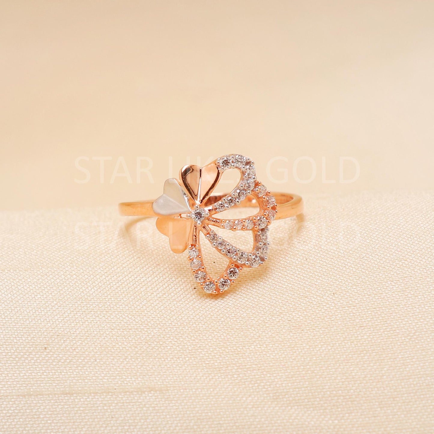 Handcrafted 18k Rose Gold handmade Rings - Artisan Jewelry, 18k Jewelry, Designer Gold Ring, Hallmarked, PR1910