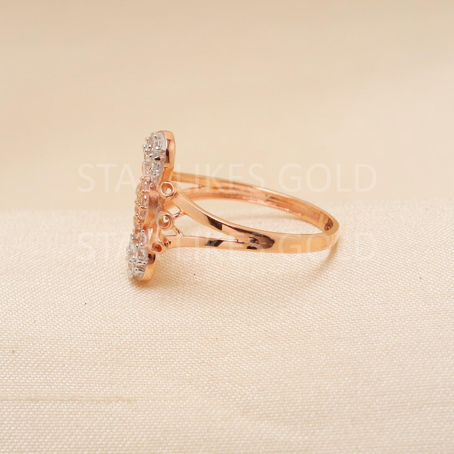 Handcrafted 18k Rose Gold handmade Rings - Artisan Jewelry, 18k Jewelry, Designer Gold Ring, Hallmarked, PR1911