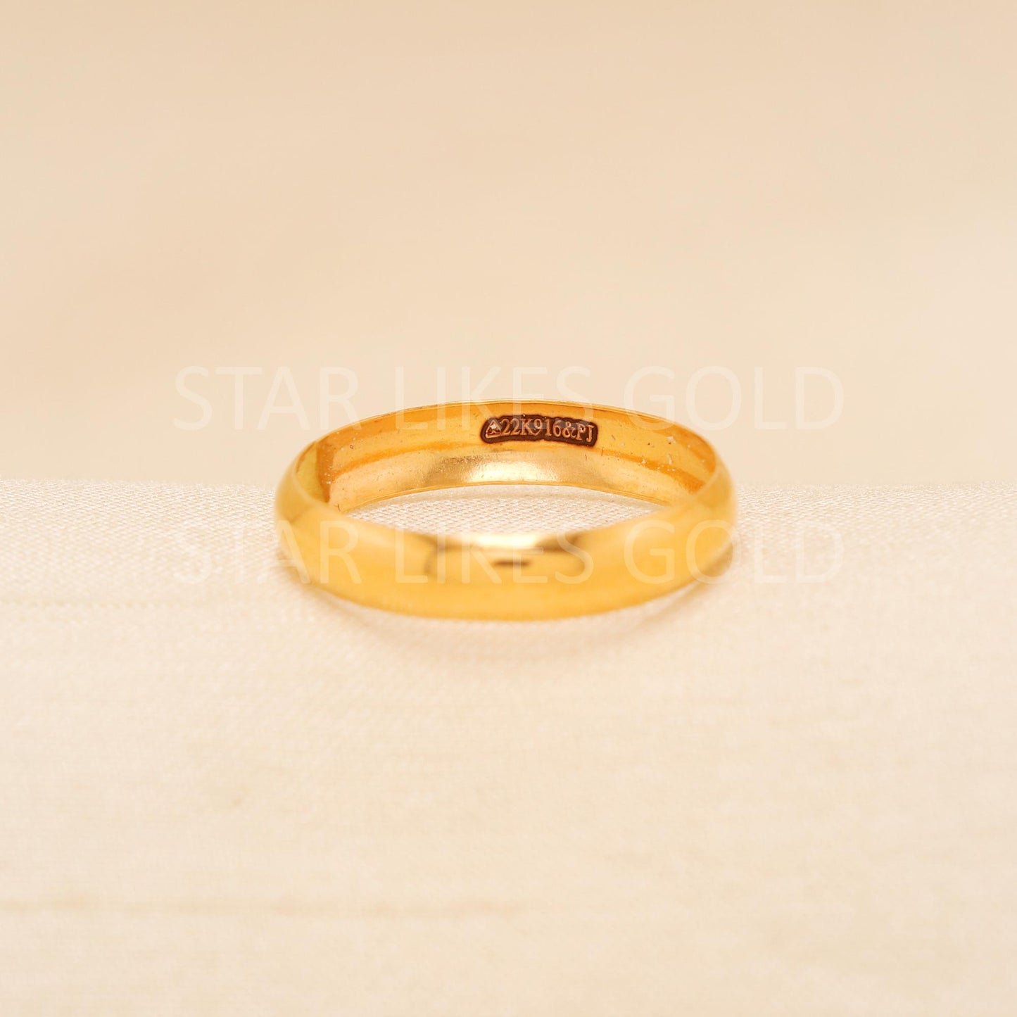 Handcrafted 22k Pure Gold handmade Rings - Artisan Jewelry, 22k Jewelry, Designer Gold Ring, Hallmarked, PR1913