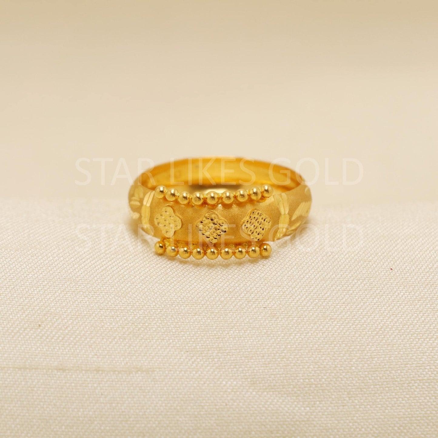 Handcrafted 22k Pure Gold handmade Rings - Artisan Jewelry, 22k Jewelry, Designer Gold Ring, Hallmarked, PR1914