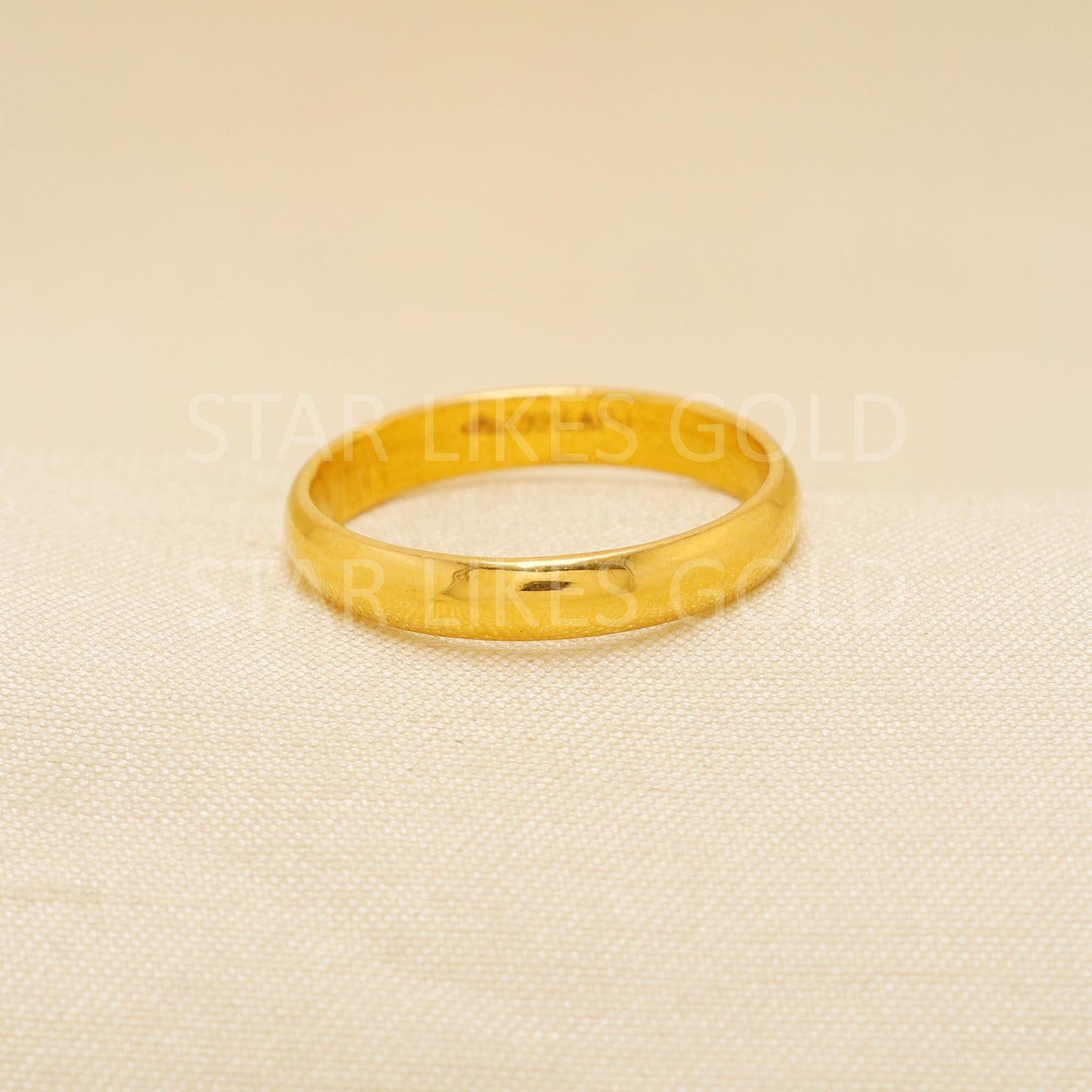 Handcrafted 22k Pure Gold handmade Rings - Artisan Jewelry, 22k Jewelry, Designer Gold Ring, Hallmarked, PR1919