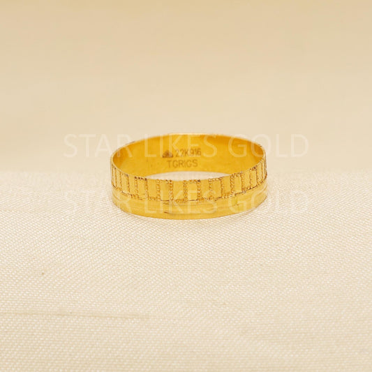 Handcrafted 22k Pure Gold handmade Rings - Artisan Jewelry, 22k Jewelry, Designer Gold Ring, Hallmarked, PR1923