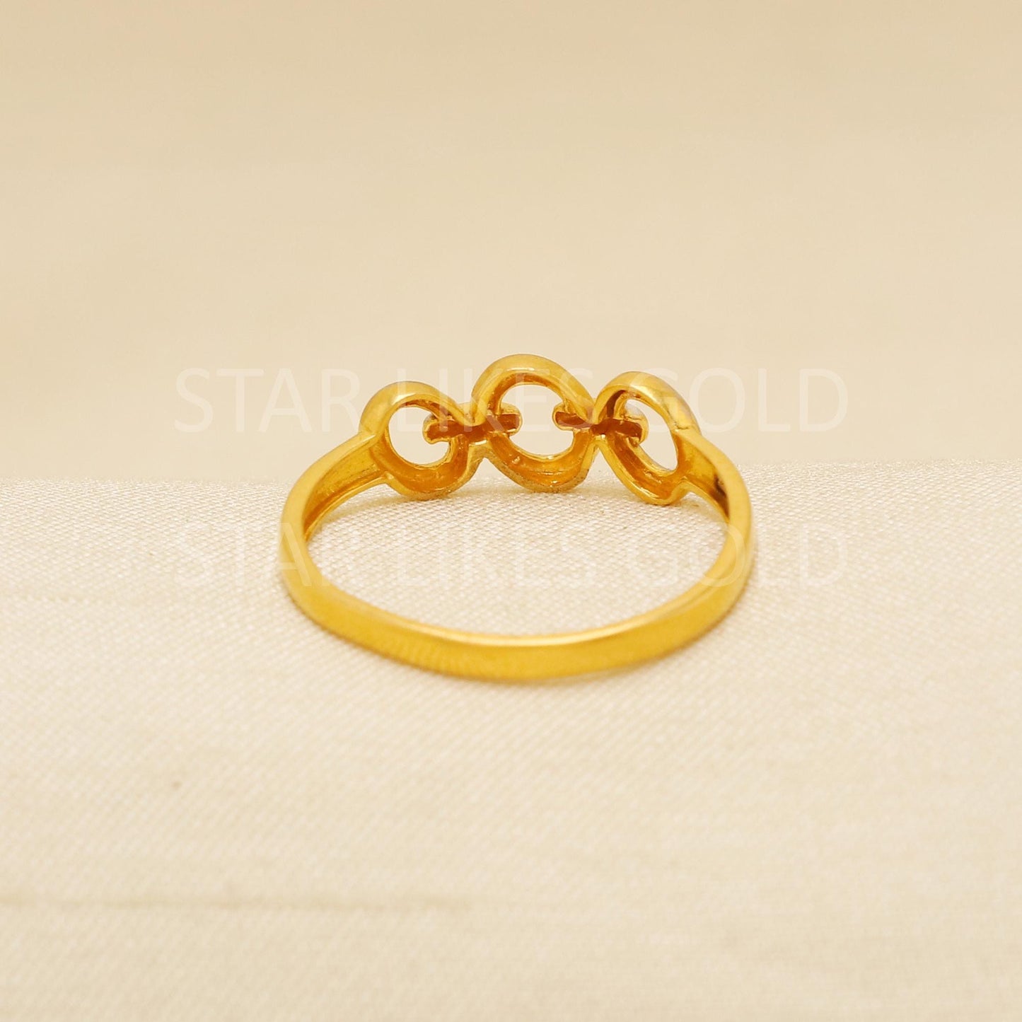 Handcrafted 22k Pure Gold handmade Rings - Artisan Jewelry, 22k Jewelry, Designer Gold Ring, Hallmarked, PR2178