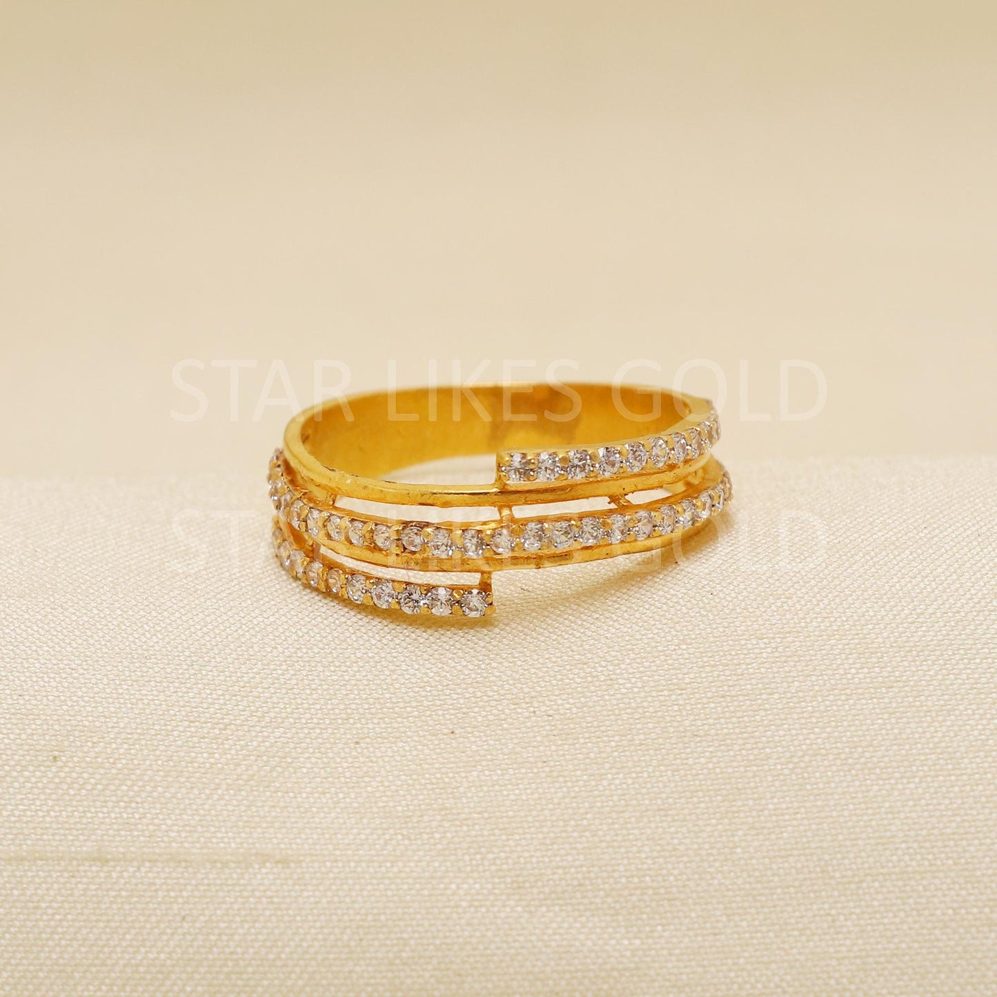 Handcrafted 22k Pure Gold handmade Rings - Artisan Jewelry, 22k Jewelry, Designer Gold Ring, Hallmarked, PR1935