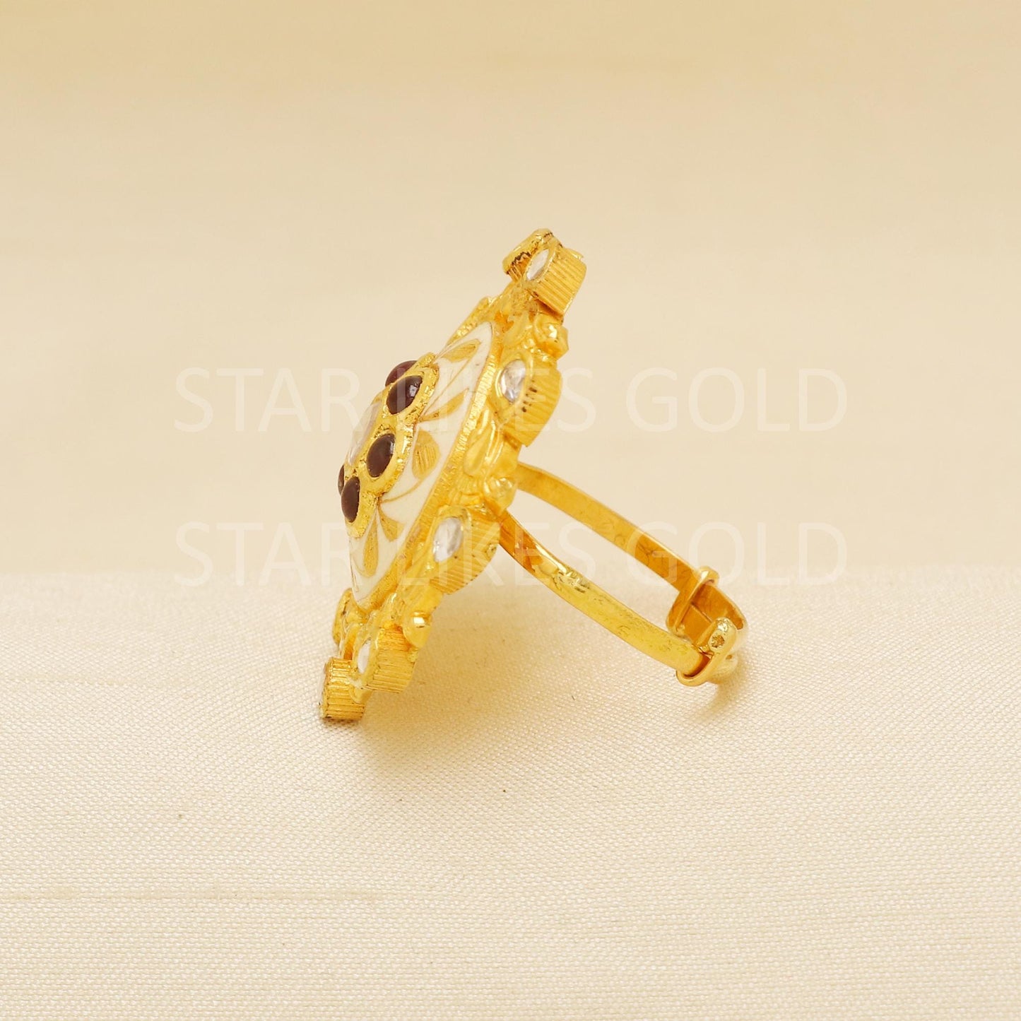 Handcrafted 22k Pure Gold handmade Rings - Artisan Jewelry, 22k Jewelry, Designer Gold Ring, Hallmarked, PR1937