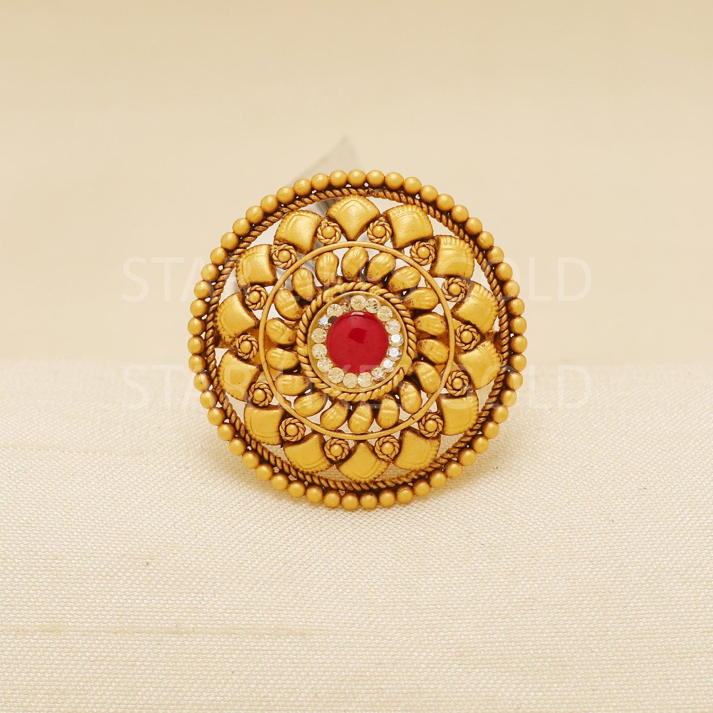 Handcrafted 22k Pure Gold handmade Rings - Artisan Jewelry, 22k Jewelry, Designer Gold Ring, Hallmarked, PR1942