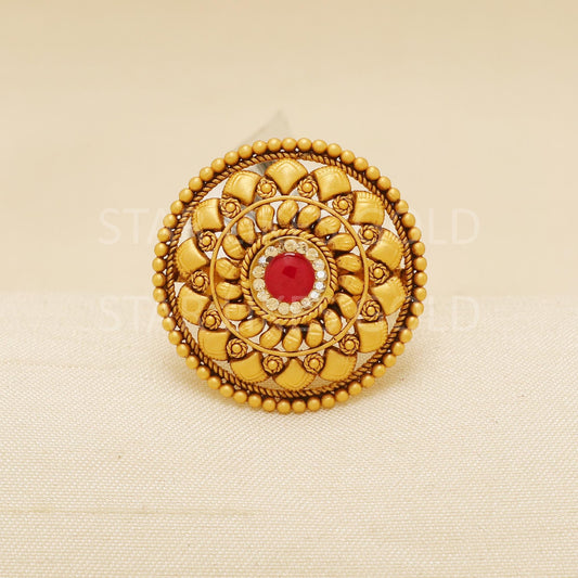 Handcrafted 22k Pure Gold handmade Rings - Artisan Jewelry, 22k Jewelry, Designer Gold Ring, Hallmarked, PR1942