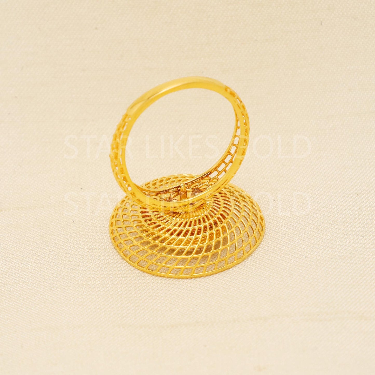 Handcrafted 22k Pure Gold handmade Rings - Artisan Jewelry, 22k Jewelry, Designer Gold Ring, Hallmarked, PR1947