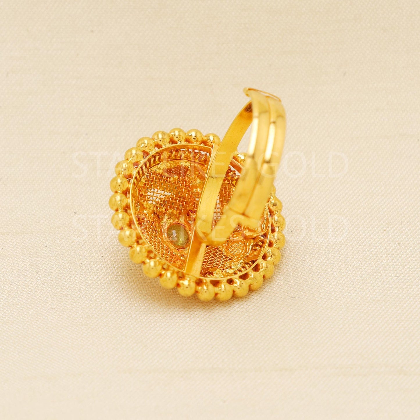 Handcrafted 22k Pure Gold handmade Rings - Artisan Jewelry, 22k Jewelry, Designer Gold Ring, Hallmarked, PR1949