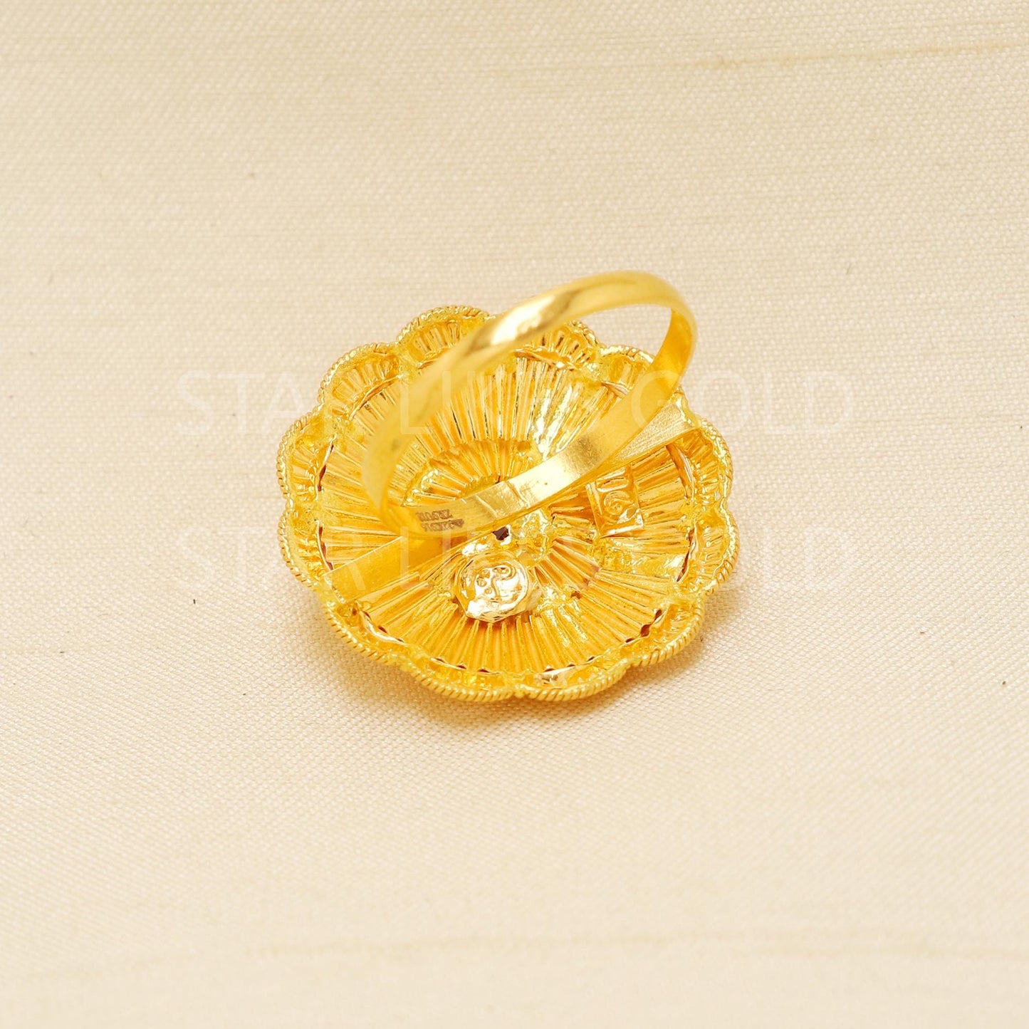 Handcrafted 22k Pure Gold handmade Rings - Artisan Jewelry, 22k Jewelry, Designer Gold Ring, Hallmarked, PR1951